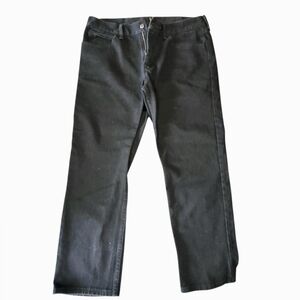 LEE Iconic Regular Fit Men's Black Classic Normcore Straight Jeans Size 36x29